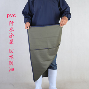 Tablier de travail réversible en PVC imperméable et résistant à l'huile, à manches longues, pour adultes, pour la cuisine et l'usage industriel - Product Image 1