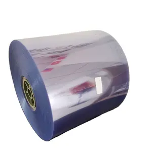 250 300 Micron Blue Tint Transparent Clear Rigid PVC Sheet Film Roll Plastic Sheet for Blister Packing