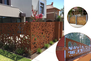 Pantallas Metálicas de Acero Corten Cortadas con Láser, Elegantes Adornos y Decoraciones para Jardín - Product Image 3