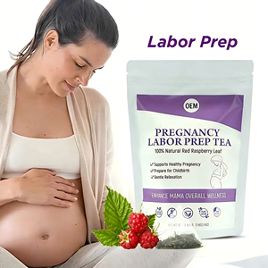 Té Orgánico OEM para Preparación del Parto, 100% Natural, Hoja de Frambuesa Roja, Favorece un Embarazo Saludable, 30 Bolsitas de Té, Caja de 45g - Product Image 1