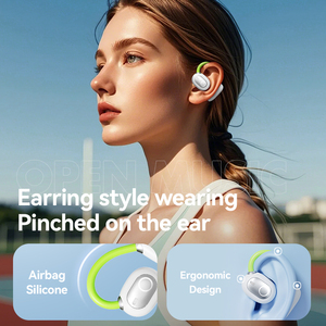 M80 <strong>Neckband</strong>/Ear Hook <strong>Earbuds</strong> Sports Detachable <strong>Neckband</strong> Wireless Earphones with Panoramic Stereo Sound and and Battery Display - Product Image 2