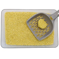 Litière pour chat biodégradable à base de millet végétal, écologique, jetable dans les toilettes, agglomération rapide, faible poussière, contrôle des odeurs, hautement absorbante, granulés brisés
