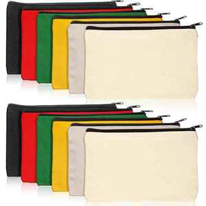 Bolsas de Maquillaje de Lona, Prácticas Bolsas de Almacenamiento para Cosméticos, Artículos de Aseo y Papelería, para Viajes, Uso Diario, Regalo Promocional - Product Image 1