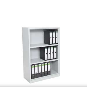 Estante de almacenamiento de metal con pared trasera, adecuado para archivos o la oficina. 1, 2 o 4 estantes. - Product Image 6