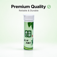 Tube de comprimés effervescents de qualité supérieure avec couvercle à clapet, déshydratant inclus, flacon cylindrique pour compléments alimentaires OEM ODM ISO