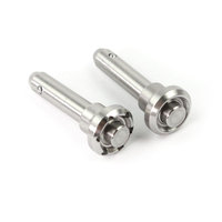 Broches à bille durables en acier inoxydable, à dégagement rapide, de type T, B, L, avec anneau en D et poignée encastrée