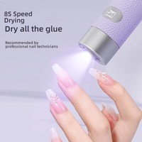 Lampe UV LED rechargeable de haute qualité pour ongles en gel, séchoir portable mini de table avec nouveau capteur IA et alimentation électrique