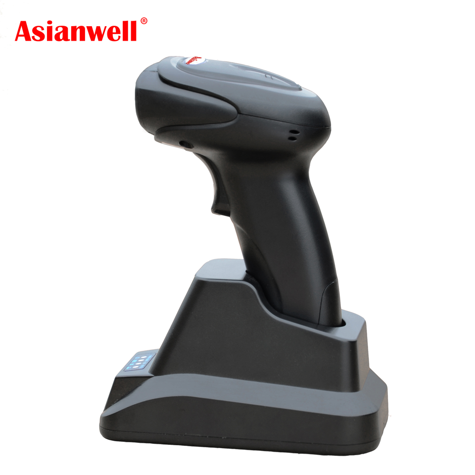 Scanner Base Unit 433MHZ Wireless Cordless Handheld Oem Barcode Scanner with Cradle Base ...