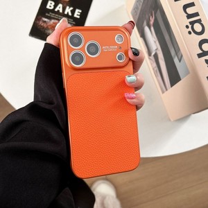 เคสโทรศัพท์มือถือหนังสีตัดกันแฟชั่น Senyork สำหรับ iPhone 13 14 15 16 17 pro max ป้องกันรอยนิ้วมือ ฝาหลัง - Product Image 5