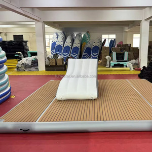 Tốt Nhất Bán Hạt Gỗ EVA Bơi Phao Sàn Bè Nước Dock Sàn Inflatable Nổi Dock Nền Tảng Với Có Thể Tháo Rời Thang - Product Image 6