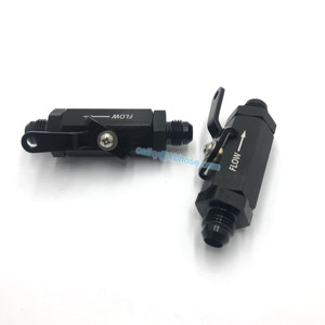 Contrôle du réservoir de carburant en ligne en aluminium Contrôle du débit <span class=keywords><strong>anti</strong></span>-<span class=keywords><strong>retour</strong></span> à sens unique avec vanne d'arrêt à levier de câble - Product Image 2