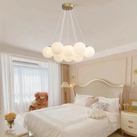 BGST lumière moderne luxe créatif planète lampe bulle boule lustre lampe en verre nordique moderne Designers verre suspension