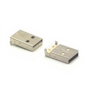 Conector USB Macho 2.0 AM Empotrado en Placa con Pilar de Posicionamiento de 1.95MM y Carcasa de Hierro 4P - Product Image 1