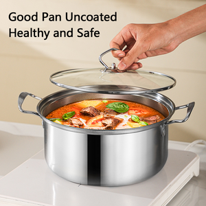 Juego <span class=keywords><strong>de</strong></span> ollas clásicas <span class=keywords><strong>de</strong></span> acero inoxidable al por mayor, 10 piezas, ollas <span class=keywords><strong>de</strong></span> cocina, utensilios <span class=keywords><strong>de</strong></span> cocina para cocina <span class=keywords><strong>de</strong></span> gas, con tapa <span class=keywords><strong>de</strong></span> vidrio - Product Image 4