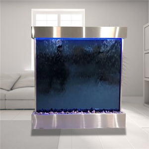 Fontaine d'eau d'extérieur avec cadre en acier inoxydable personnalisé, jet d'eau pour jardin - Product Image 3