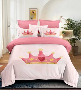 Set di <span class=keywords><strong>copripiumino</strong></span> per ragazze con stampa personalizzata 4 pezzi <span class=keywords><strong>copripiumino</strong></span> da cartone animato con bella stampa <span class=keywords><strong>copripiumino</strong></span> con federa Set di biancheria da letto - Product Image 1