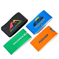Sangle de transport réglable en polyester/nylon pour bâtons de ski, auto-adhésive, double face, à boucles et crochets, résistante, taille personnalisée, imprimée sur mesure