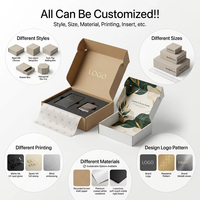 Boîte d'expédition en carton ondulé personnalisée pour sous-vêtements, avec logo imprimé, pour petites entreprises