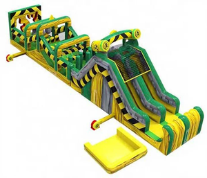 Residential <b>Inflatable</b> Bounce House Bouncy Castle Obstacle Course <b>Game</b> with Blower PVC Material Easy Setup - Product Image 5