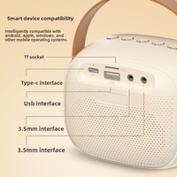 XTAURI Nouveau Mini Haut-Parleur Sans Fil Portable Tout-en-un Système Karaoké Domestique pour Haut-Parleur 5.0 Extérieur Cadeau Transfrontalier 500-1000mAh