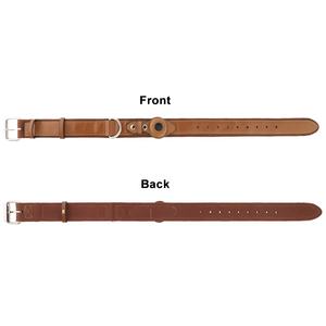 <span class=keywords><strong>Collar</strong></span> de perro de cuero vegano de lujo con rastreador GPS Airtag PU suave sólido estilo Simple logotipo personalizado fábrica de productos directos para mascotas - Product Image 6