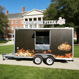 2025 Coffee Manufacture Hot Dog Stand Retro Street Fast Food Trailer - Product Image 1