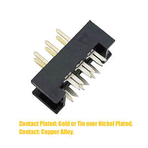 Conector Macho de 6 Pines con Paso de 2.54mm, Cabezal IDC DIP-6P, Conector de Crimpado de Transición, Enchufe de Cabezal Expulsor - Product Image 3