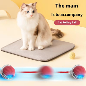 Cute Smart Hot Sale New Design Interactive Eco-Friendly Silicone <b>ABS</b> Customized Color Ball Tail Accessories Rolling Toys for - Product Image 5
