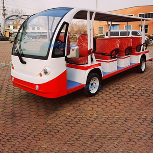 New 11Seats Closed Electric Sightseeing Car Shuttle Bus Tourist Bus <b>Mini</b> Bus Made in China - Product Image 2