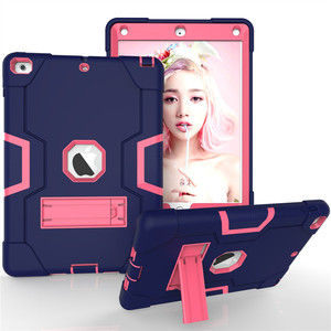 Couverture d'<span class=keywords><strong>ipad</strong></span> 9.7, 2017 et 2018, design antichoc, en silicone, robuste, avec béquille, <span class=keywords><strong>6e</strong></span> <span class=keywords><strong>génération</strong></span> - Product Image 1