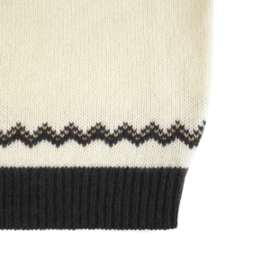 AiNear Vente en gros de logo personnalisé Oem & Odm Pull à manches longues et col rond style norvégien en jacquard en laine pour hommes - Product Image 5