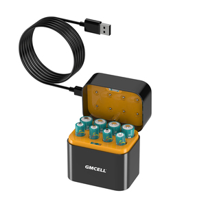Gmcell แบตเตอรี่ลิเธียมไอออนอัจฉริยะ8ช่อง, แบตเตอรี่ Li-ion 15วัตต์ชาร์จได้เร็ว1.5โวลต์ชาร์จได้แบตเตอรี่ AA พร้อมหน้าจอ LCD - Product Image 2