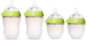 Biberón de cuello ancho sin BPA, biberón de silicona con sensación natural, <span class=keywords><strong>biberones</strong></span> de leche de 0 a 12 meses a la venta - Product Image 3