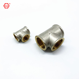 GA-2810 đồng thau nữ TEE với đôi màu đồng thau với mạ niken <span class=keywords><strong>1</strong></span>/<span class=keywords><strong>2</strong></span>-<span class=keywords><strong>2</strong></span> inch - Product Image 2