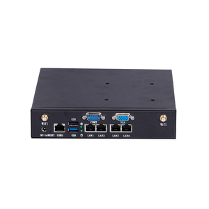 Mini Computadora Multi-red ELSKY M104 2026 con Procesador J1900, DDR3L, VGA, 4*RJ45 LAN, SATA2.0, 2*RS232, PC Integrado sin Ventilador - Product Image 1
