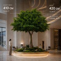 Grand arbre d'olivier artificiel en fibre de verre pour hôtel, restaurant, complexe hôtelier, usage commercial, mariage méditerranéen, Noël