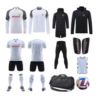Maillot de football complet en polyester 100 % pour l'été, impression par transfert thermique, directement de l'usine
