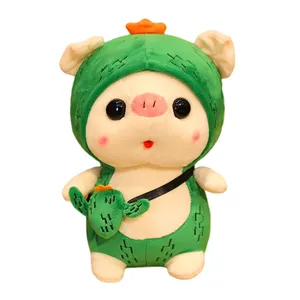 कस्टम प्रचारक आलीशान खिलौना 25cm प्यारा बच्चों के उपहार सूअर का बच्चा नरम खिलौना