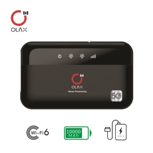 เราเตอร์พกพา Olax M100 4G Dual WiFi แบบ Type-C แบตเตอรี่ 10000MAH พร้อมช่องใส่ซิมการ์ด ใช้เป็นพาวเวอร์แบงค์ได้ ความเร็ว 150mbps สำหรับใช้งานกลางแจ้ง ไวไฟพกพา รองรับ Wifi 6 - Product Image 3