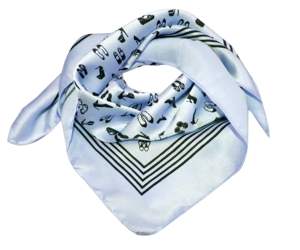 Bandana en satin de soie tendance, couleur unie, foulard carré petit, bandana - Product Image 5