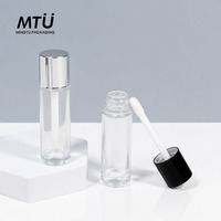 Flacon vide en verre transparent givré personnalisé de 30 ml pour gloss à lèvres, fond de teint liquide, anticernes, emballage cosmétique pour mascara