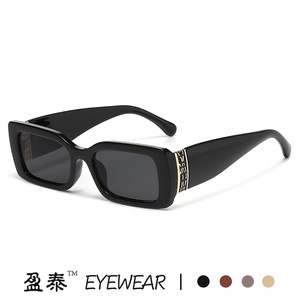 Eyewear Square Sunglasses Orange <b>Frame</b> UV400 Protection Unisex Style - Product Image 5