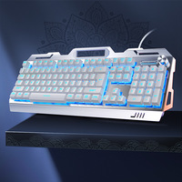 Vente Flash Clavier Mécanique de Jeu 3-en-1 RVB Rétroéclairé Coloré 104 Touches, Souris et Casque Combo pour Joueur PC