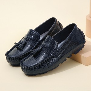 Nuevos Mocasines Azules Marinos para Niños, con Diseño de Cocodrilo <span class=keywords><strong>en</strong></span> Relieve, Decoración de Borlas, Antideslizantes, Zapatos Casuales para Niños, para la Escuela y Fiestas, Venta al Por Mayor, Personalizados - Product Image 6