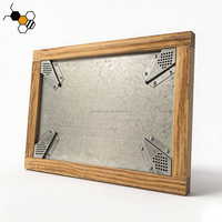 Équipement d'apiculture : Couvercle intérieur de ruche Langstroth 8 ou 10 cadres avec panneau galvanisé et sorties d'évasion pour abeilles