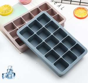 Bandeja de moldes de cubitos de hielo de silicona de 15 agujeros sin BPA, máquina de cubitos de hielo de esfera de grado alimenticio de fácil liberación con tapa - Product Image 6