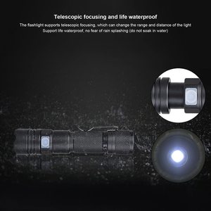 ไฟฉายพกพาขนาดเล็กแบบชาร์จซ้ำได้ ซูมได้ ใช้แบตเตอรี่ 18650 ไฟฉาย EDC ไฟฉาย LED สำหรับกิจกรรมกลางแจ้ง - Product Image 4