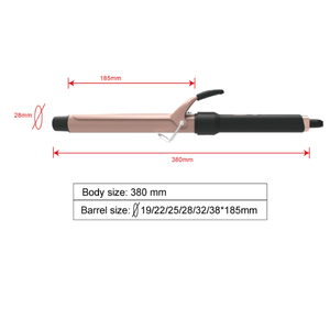 OEM ODM <span class=keywords><strong>Fer</strong></span> à Boucler Professionnel avec Revêtement Céramique et Titane, Écran LCD, Long Baril de 1,5 Pouce - Product Image 5