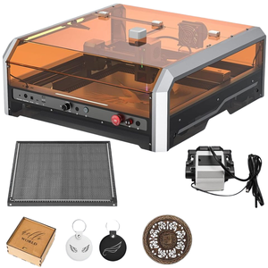 Nouvelle graveuse <span class=keywords><strong>Genmitsu</strong></span> L8 20W (20000mW) avec boîtier acrylique intégré, pompe d'assistance à l'air, caméra en nid d'abeille, tout-en-un, prise - Product Image 1