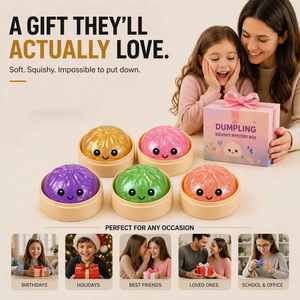 Wholesale Dumpling Pressure Bun Squeeze Toy Mystery Blind Boxes Stress Relief Fidget Toy for Kids Adults Anti-Anxiety Gifts - Product Image 6